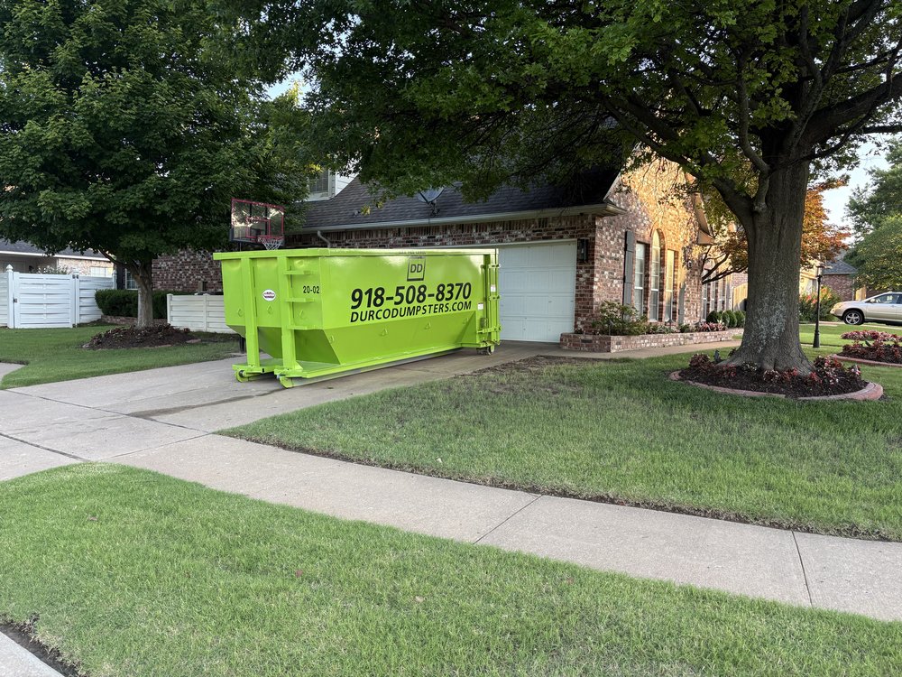 Roll Off And Residential Dumpster Rentals in Tulsa Same Day Service Durco Dumpsters