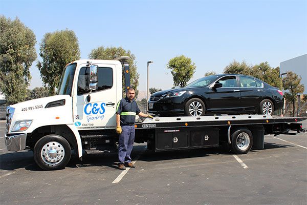 semi truck towing Milpitas