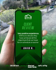 About licensed roofing company in HOFF'S ROOFING & METAL WORKS, INC.
