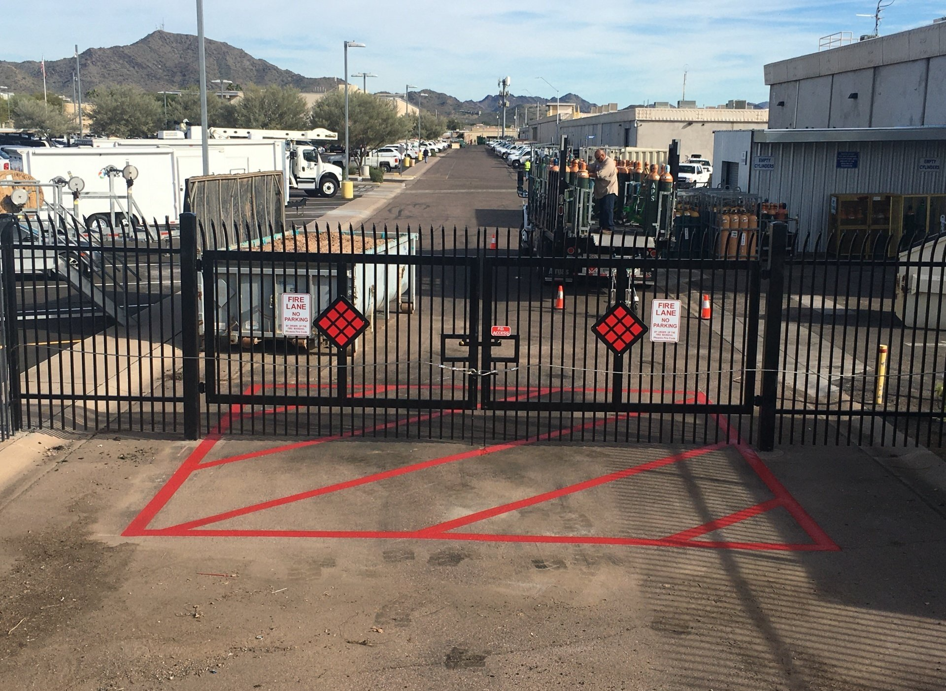 industrial fence company Camelback Ranch
