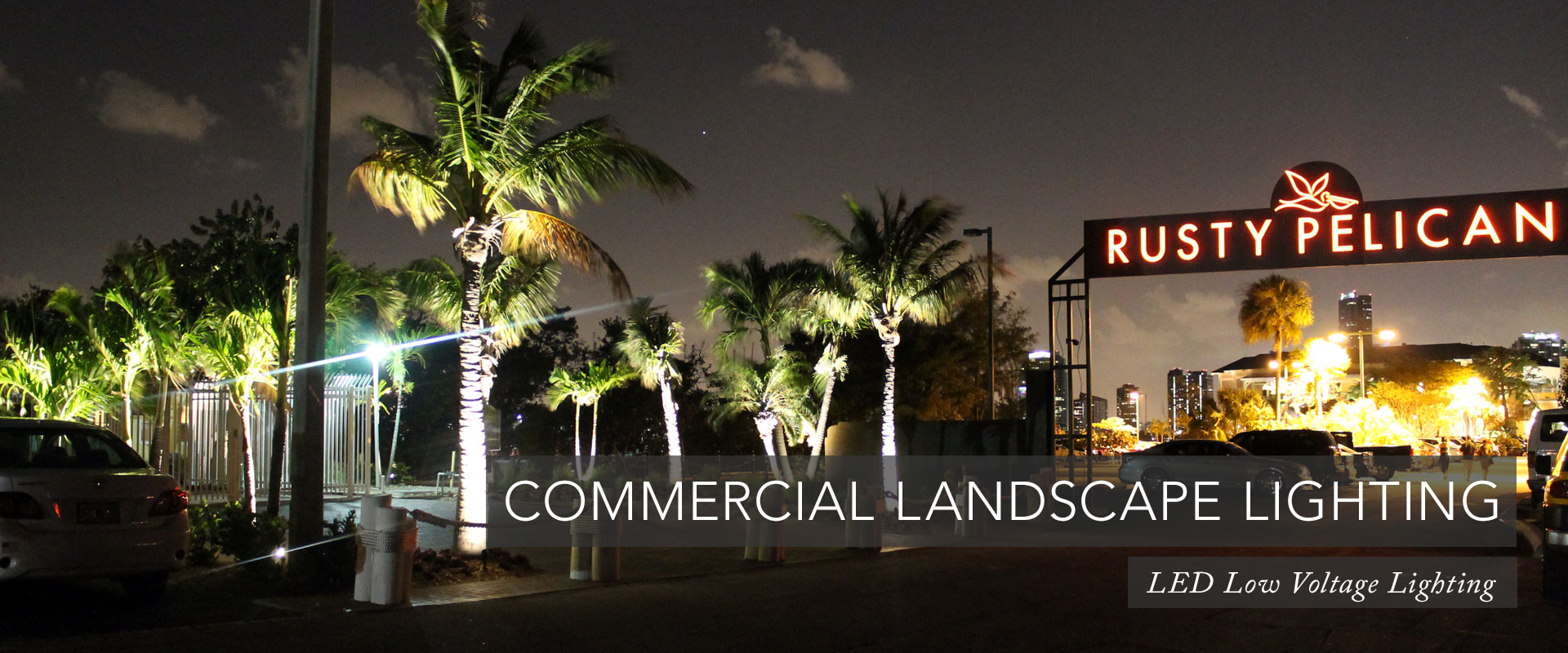 Gallery image 1 — low voltage lighting installation Miami