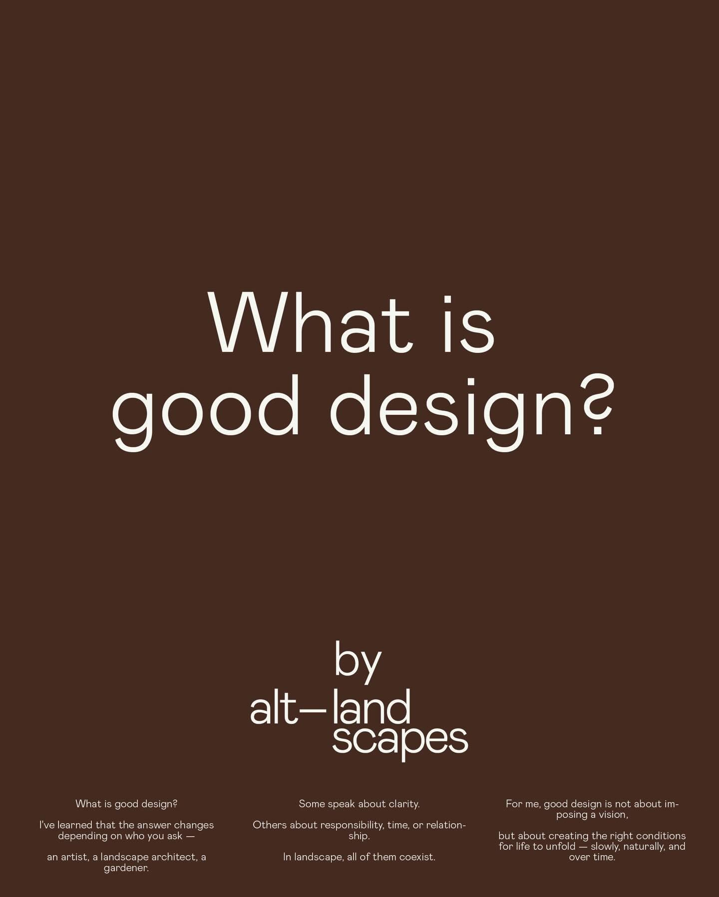 About sustainable landscape design Alt-landscapes