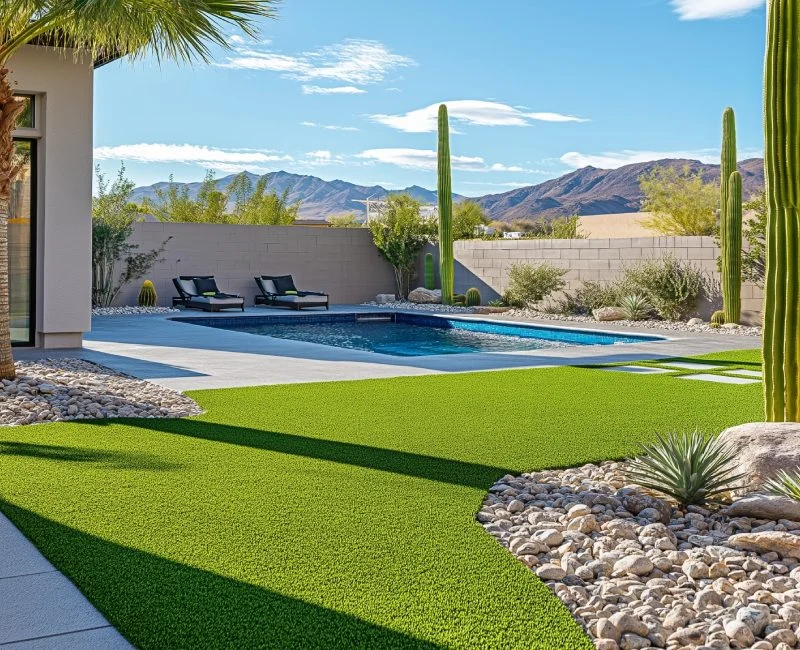 artificial turf installation near Las Vegas