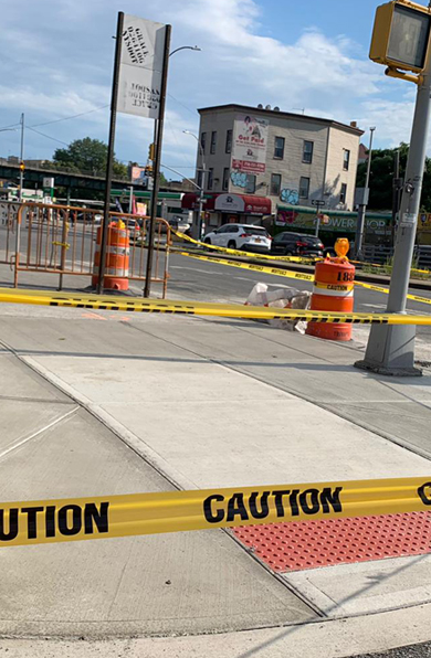 About DOT sidewalk violation removal Brooklyn