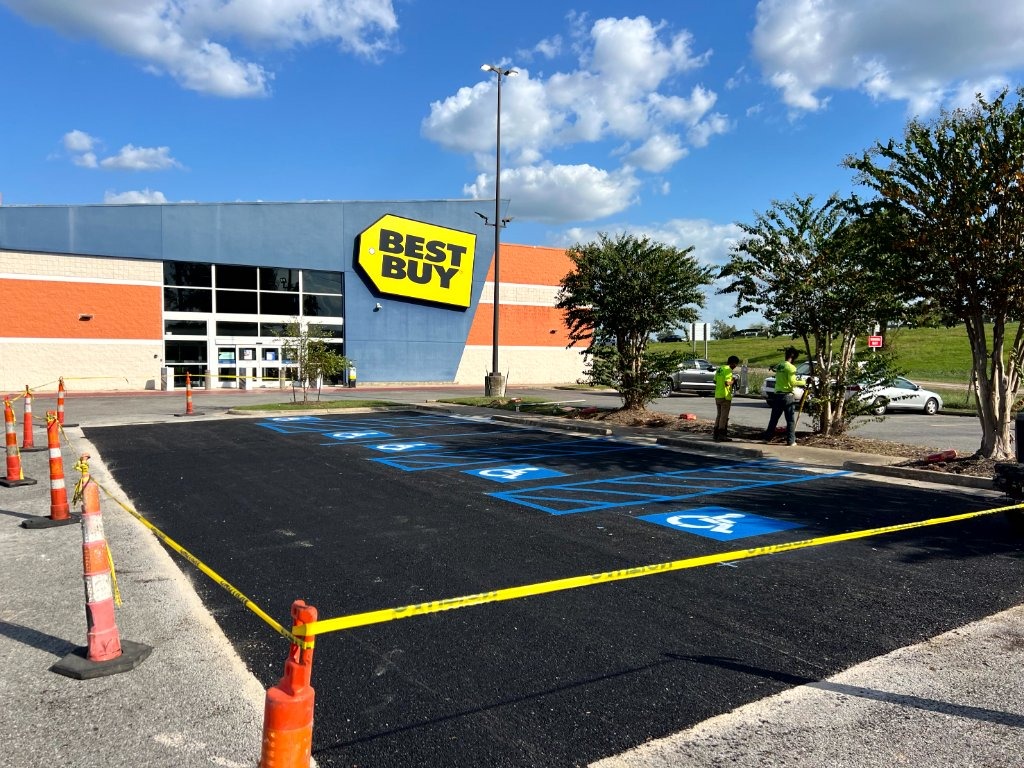 Gallery image 5 — commercial parking lot paving Katy