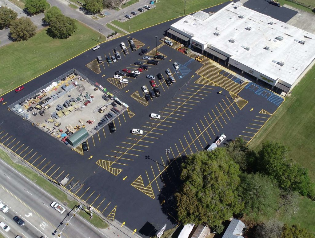 commercial parking lot paving Katy