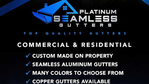 gutter installation in Platinum Seamless Gutters
