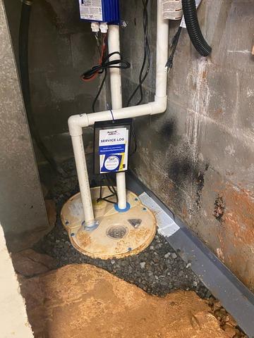 Gallery image 2 — interior drainage system installation in Winterville