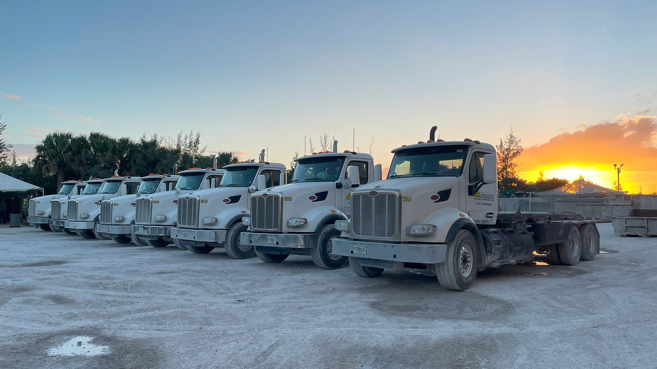 portable concrete washout bins Florida