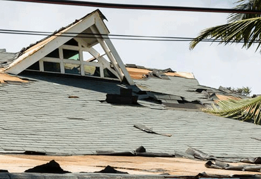 About hail damage roof repair near me