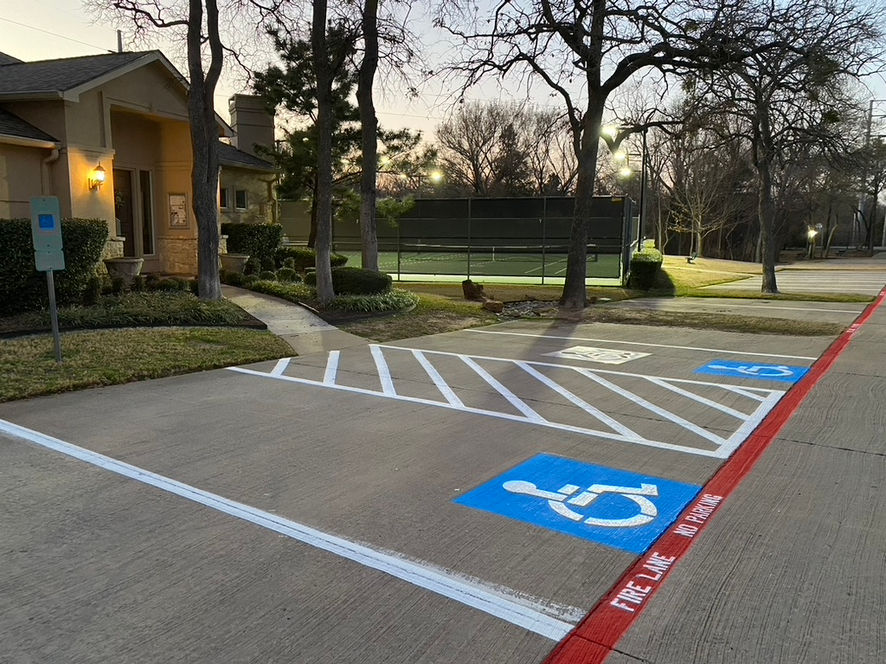 Gallery image 4 — ADA compliant striping DFW
