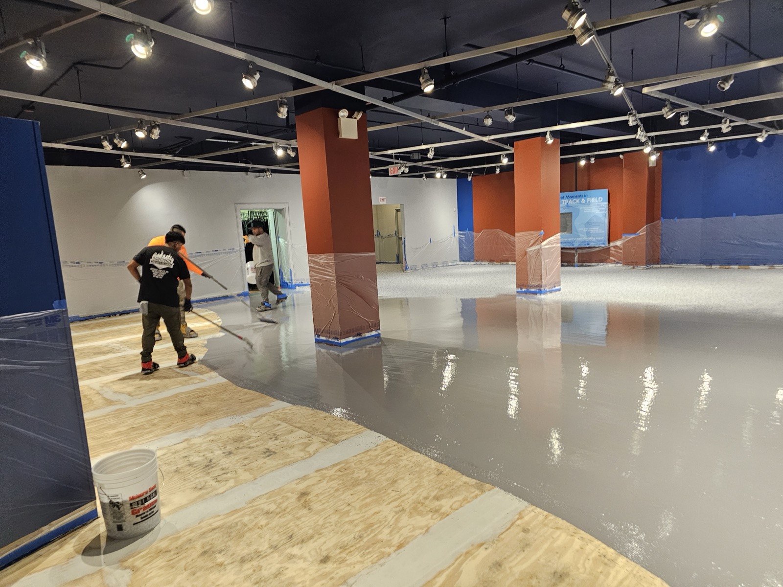 About retail space concrete polishing NYC