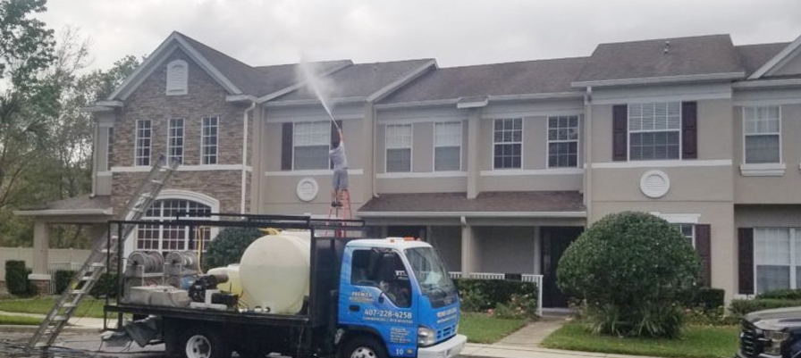 soft wash roof cleaning near me