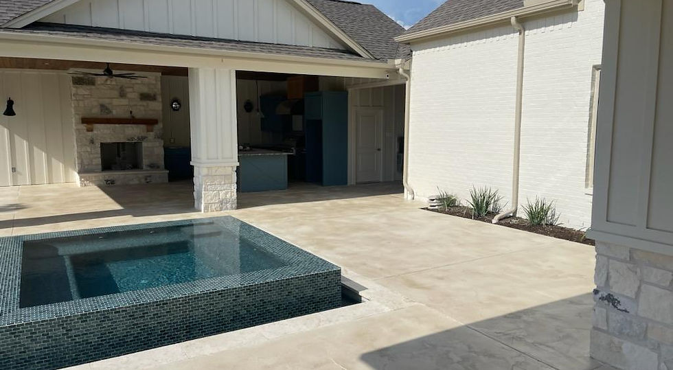 stained concrete patio Houston