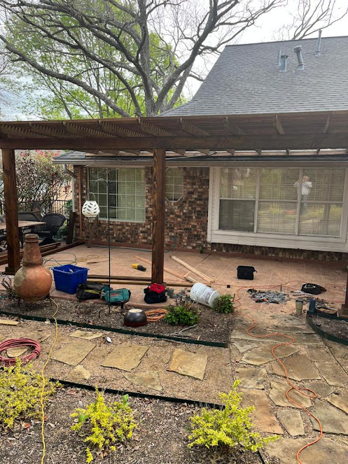 patio cover installation Irving photo
