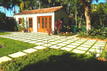 modern landscape design Miami photo