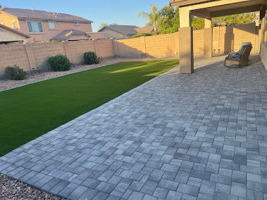 travertine decking Central Phoenix photo