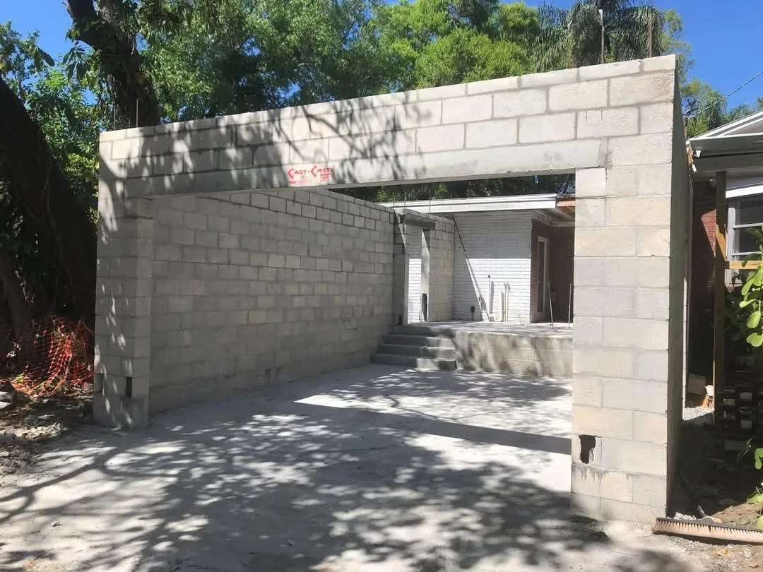 concrete patio installation in Land O'Lakes photo
