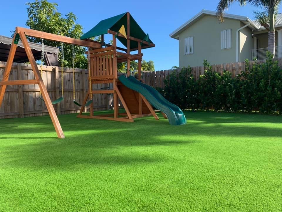 artificial grass maintenance Miami photo
