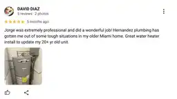 tankless water heater installation Miami photo