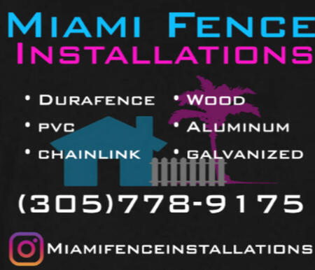 residential fence installation Miami