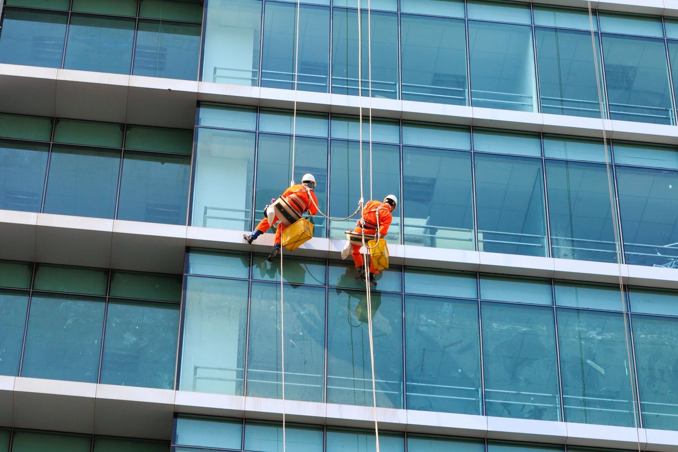 high rise window cleaning Miami photo