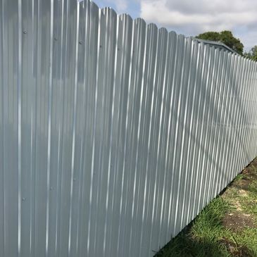 metal fence panel installation near me photo