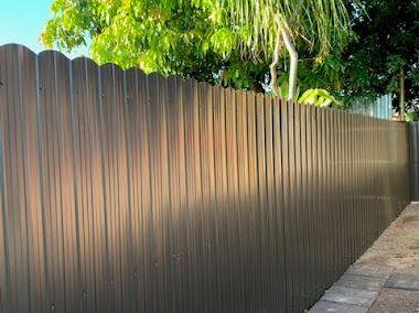 metal fence panel installation near me photo