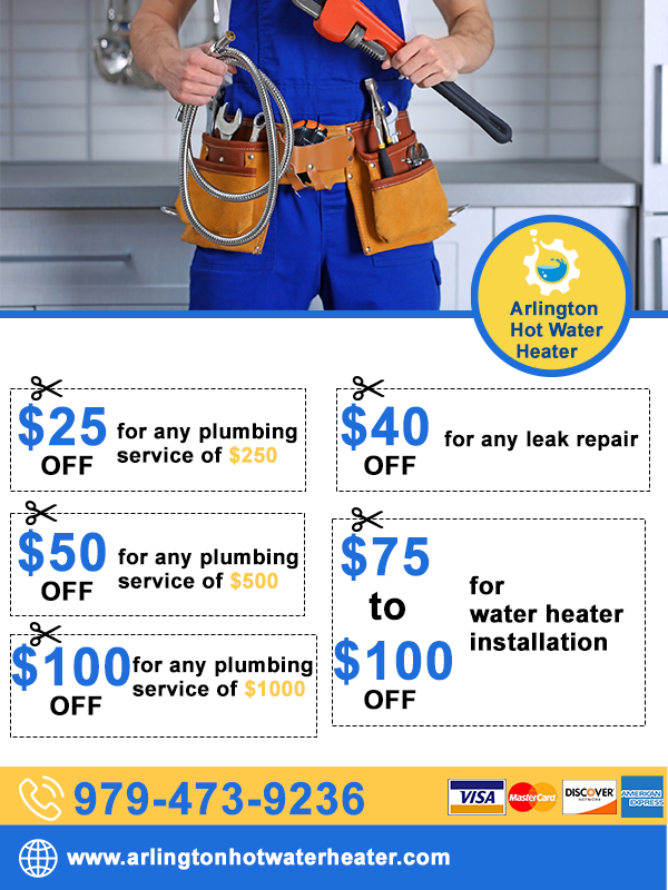 40 gallon water heater Arlington photo