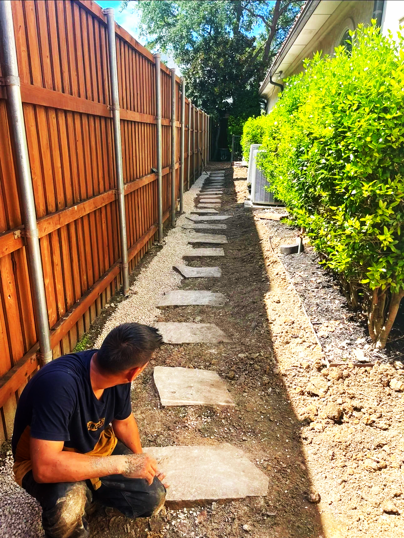 French drain installation Dallas photo