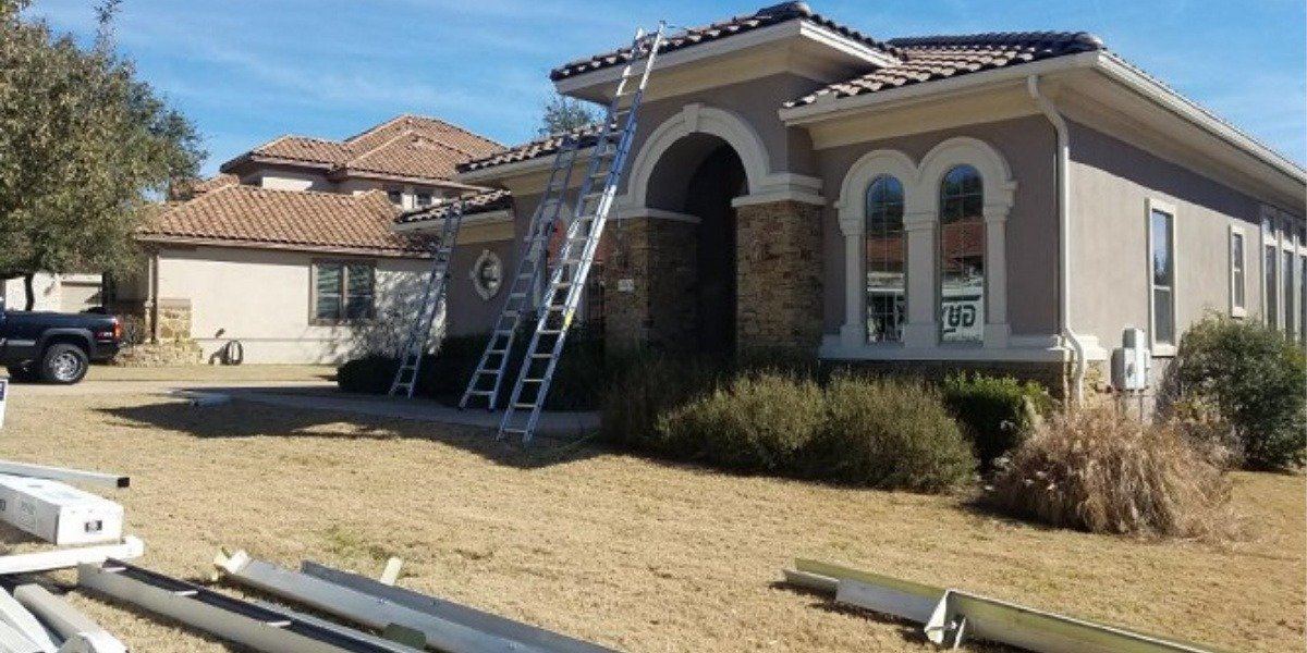 gutter downspout replacement Dallas photo