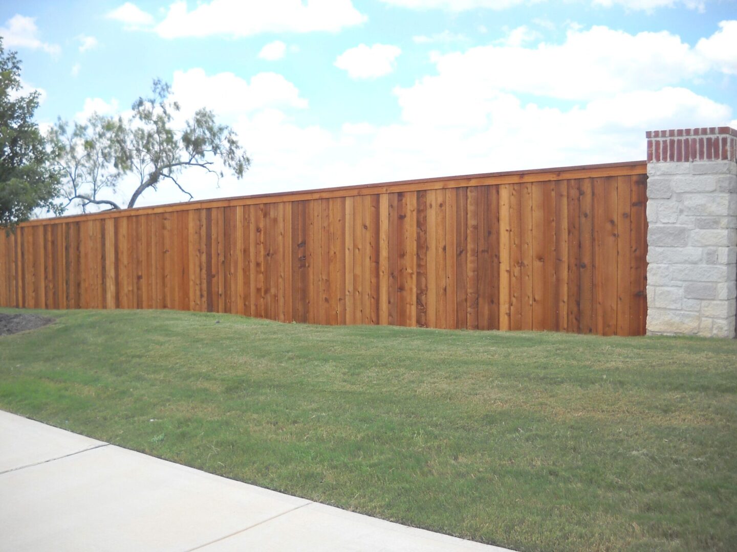cedar fence installation New Braunfels photo