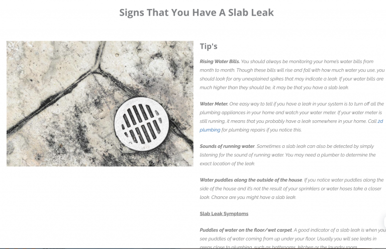 slab leak repair Irving photo