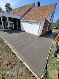 concrete driveway paving near me photo