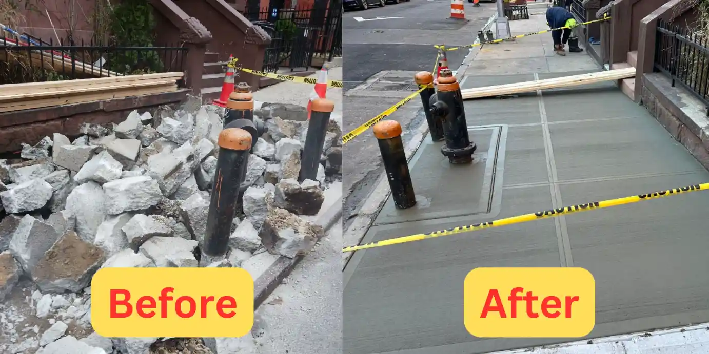 best sidewalk repair company in NYC photo