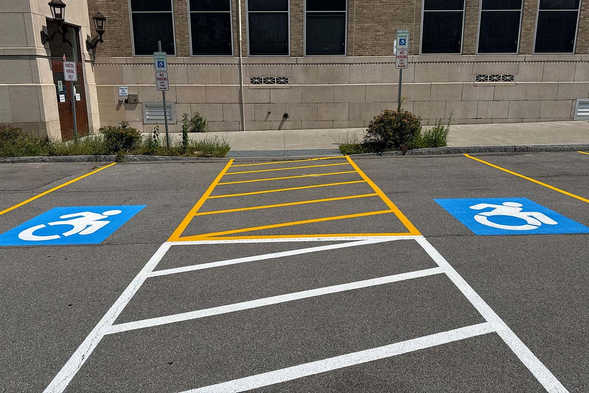 temporary striping Queens photo