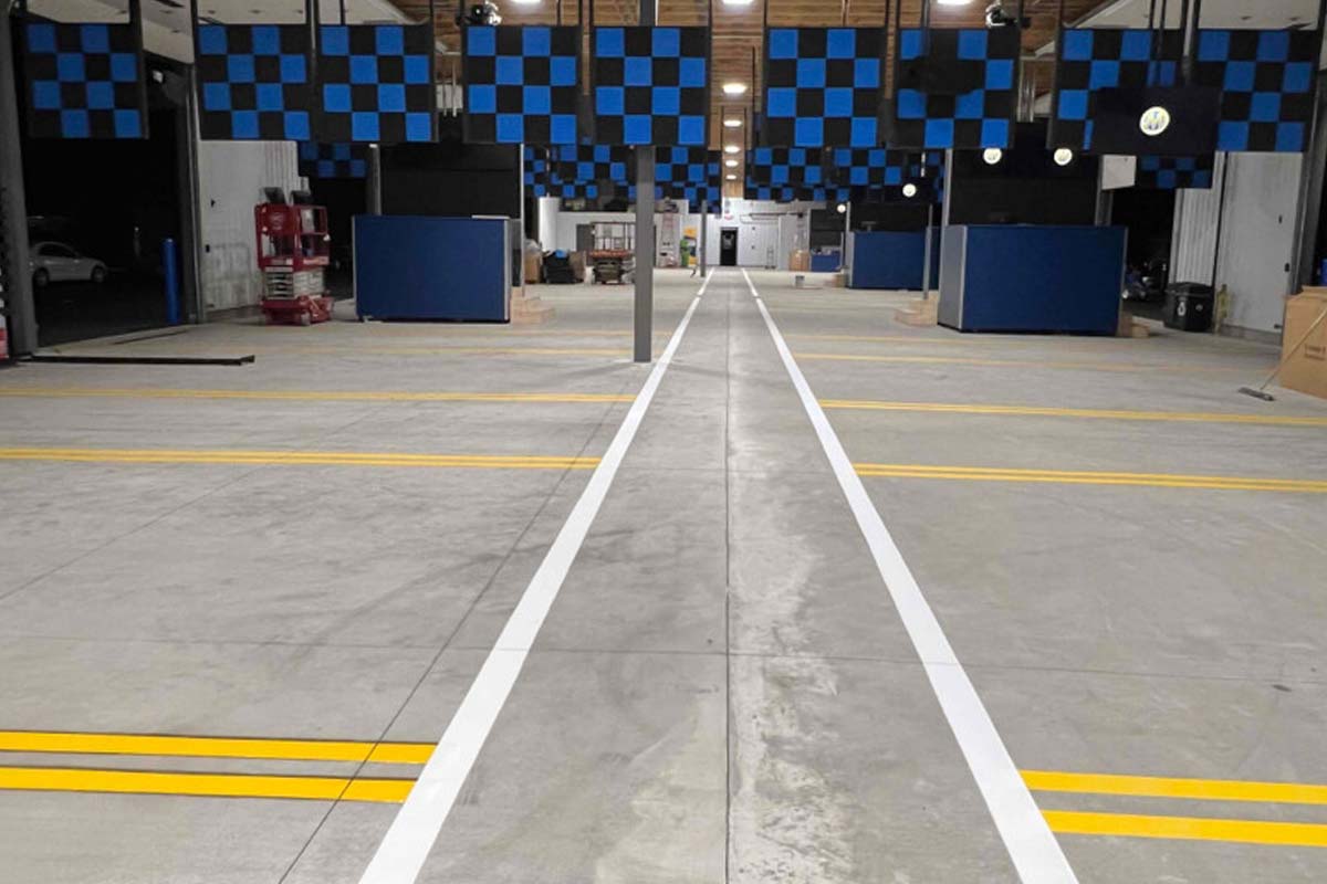 temporary striping Queens photo