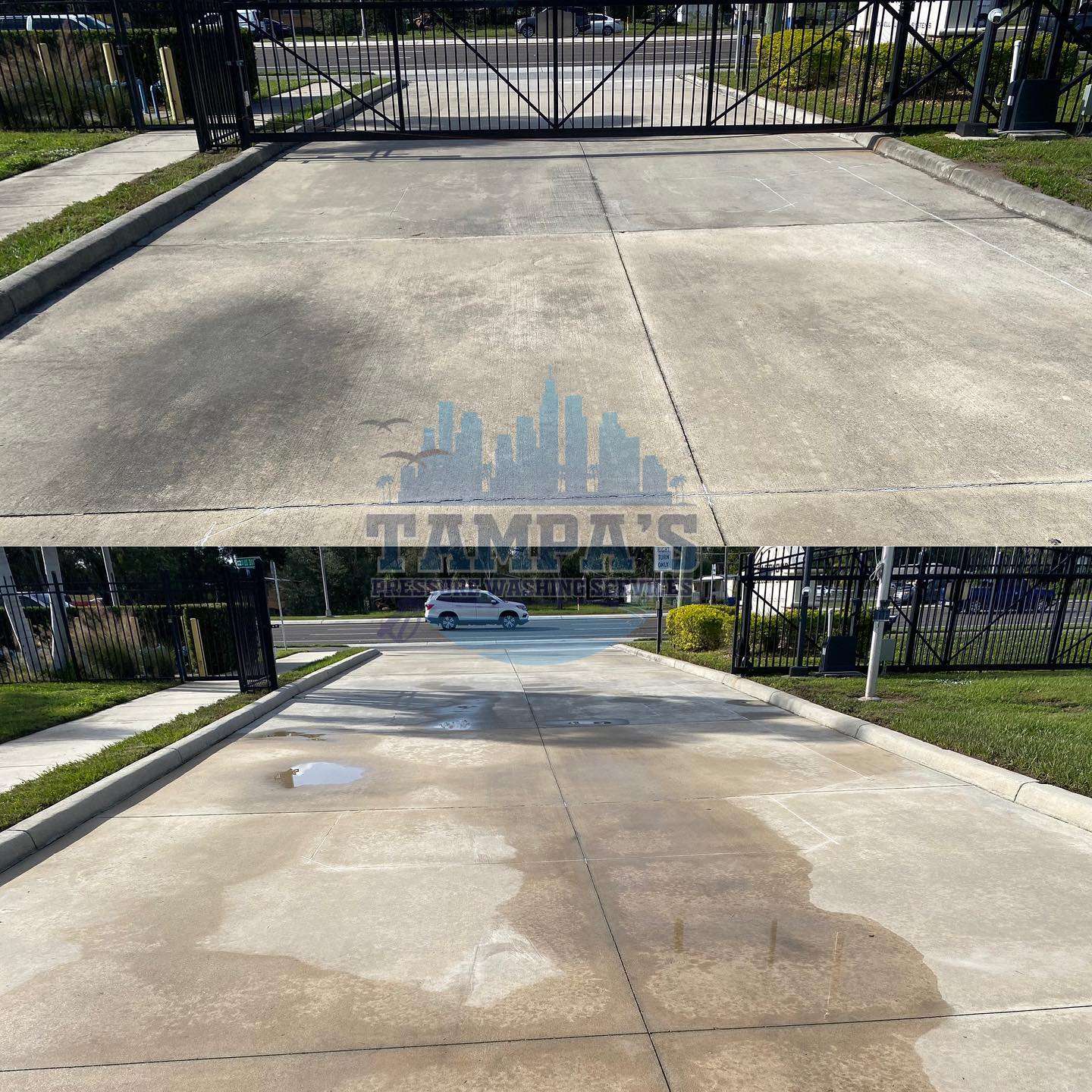 driveway pressure washing Tampa photo