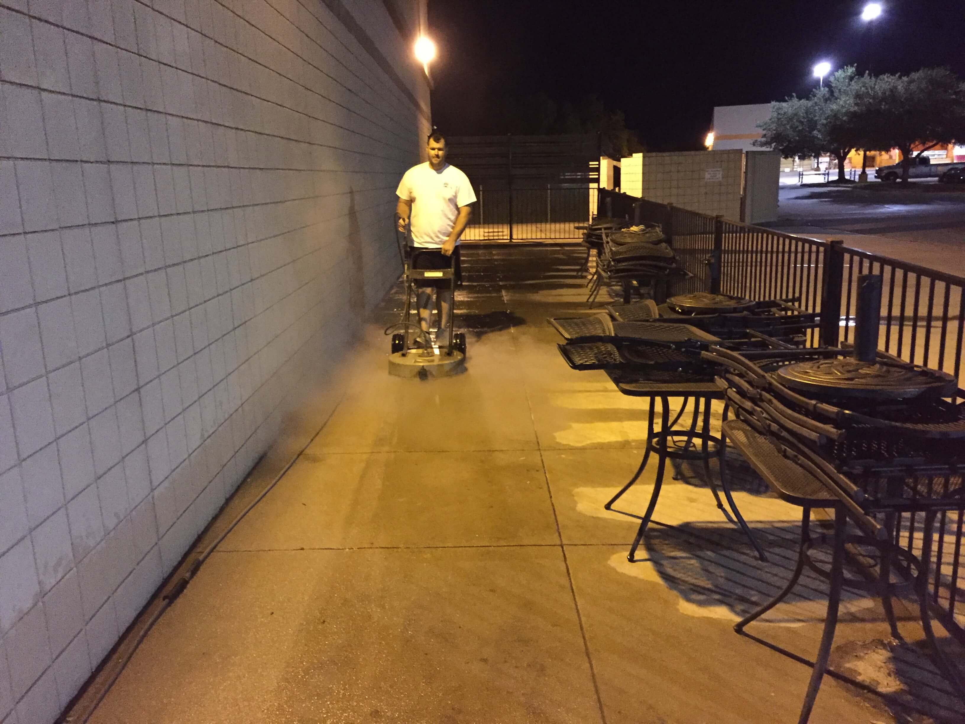 parking lot pressure washing Houston photo