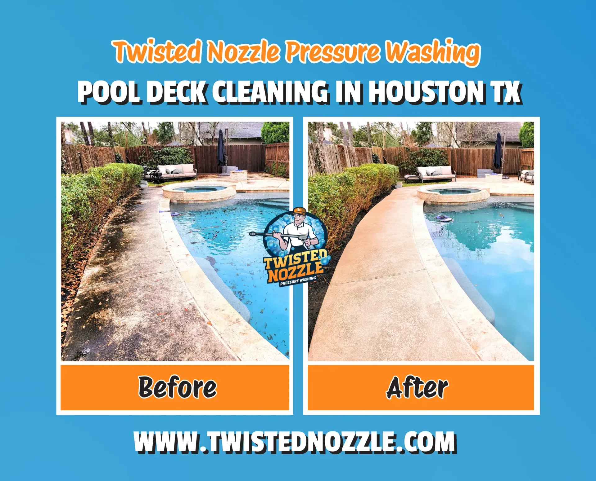 concrete cleaning Montgomery, TX photo