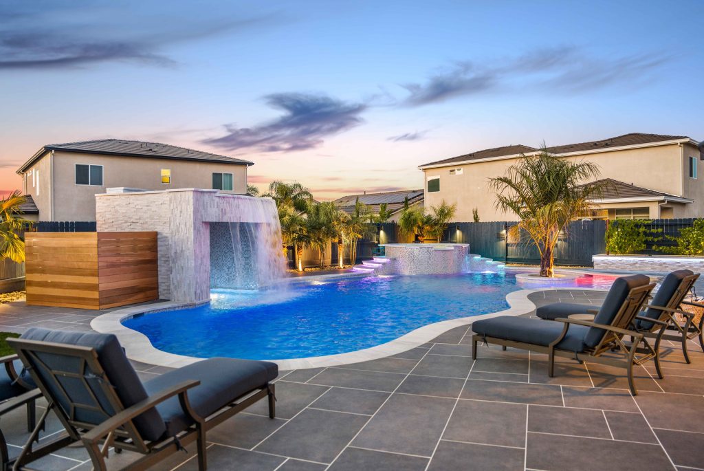 outdoor shower construction in Woodside photo