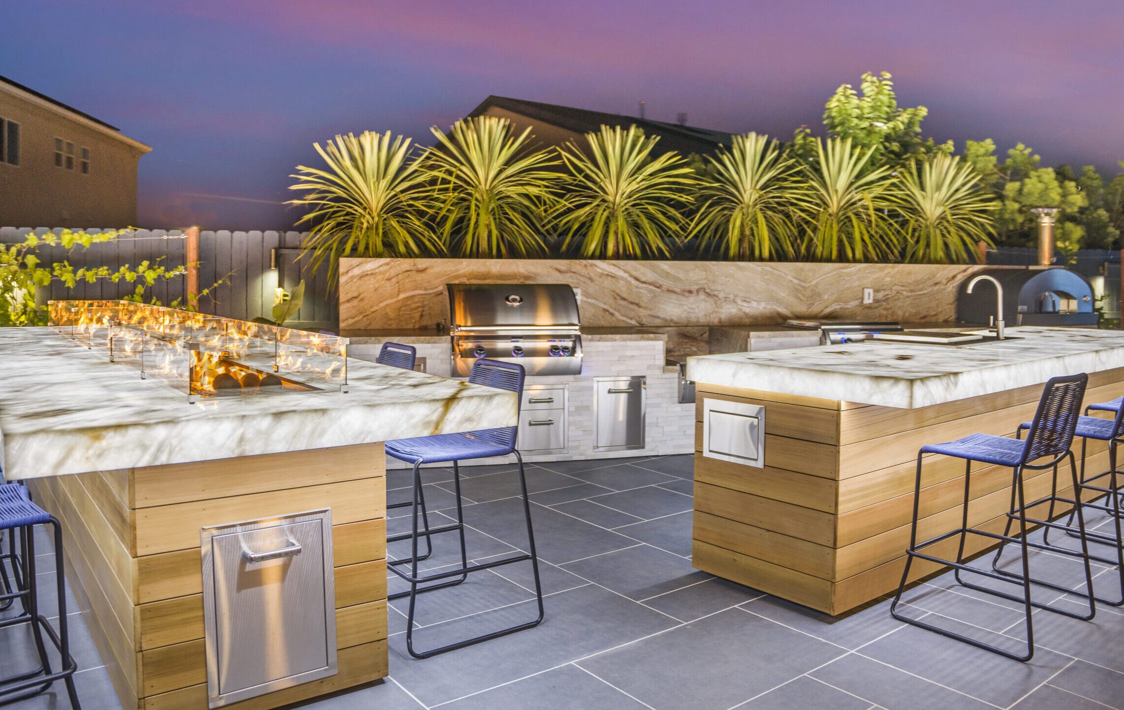 outdoor shower construction in Woodside photo