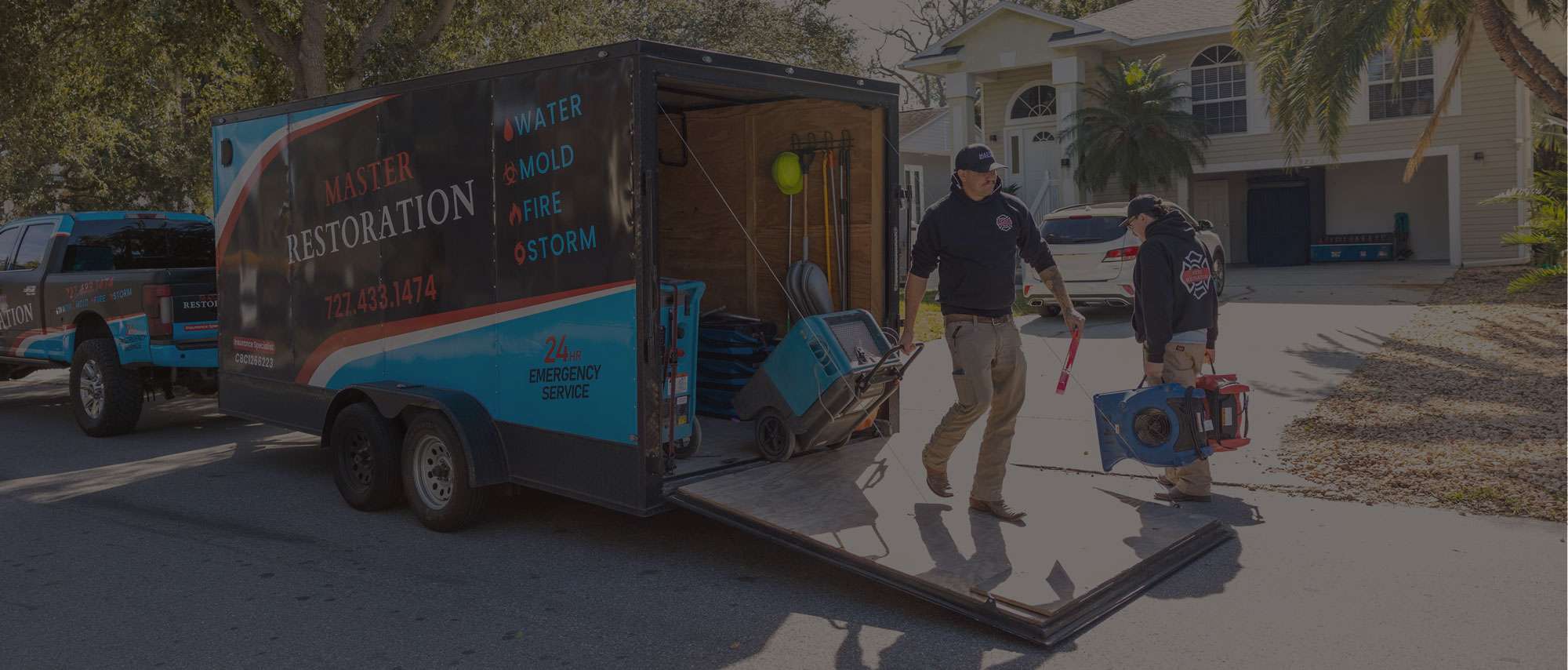storm damage cleanup in St. Petersburg photo