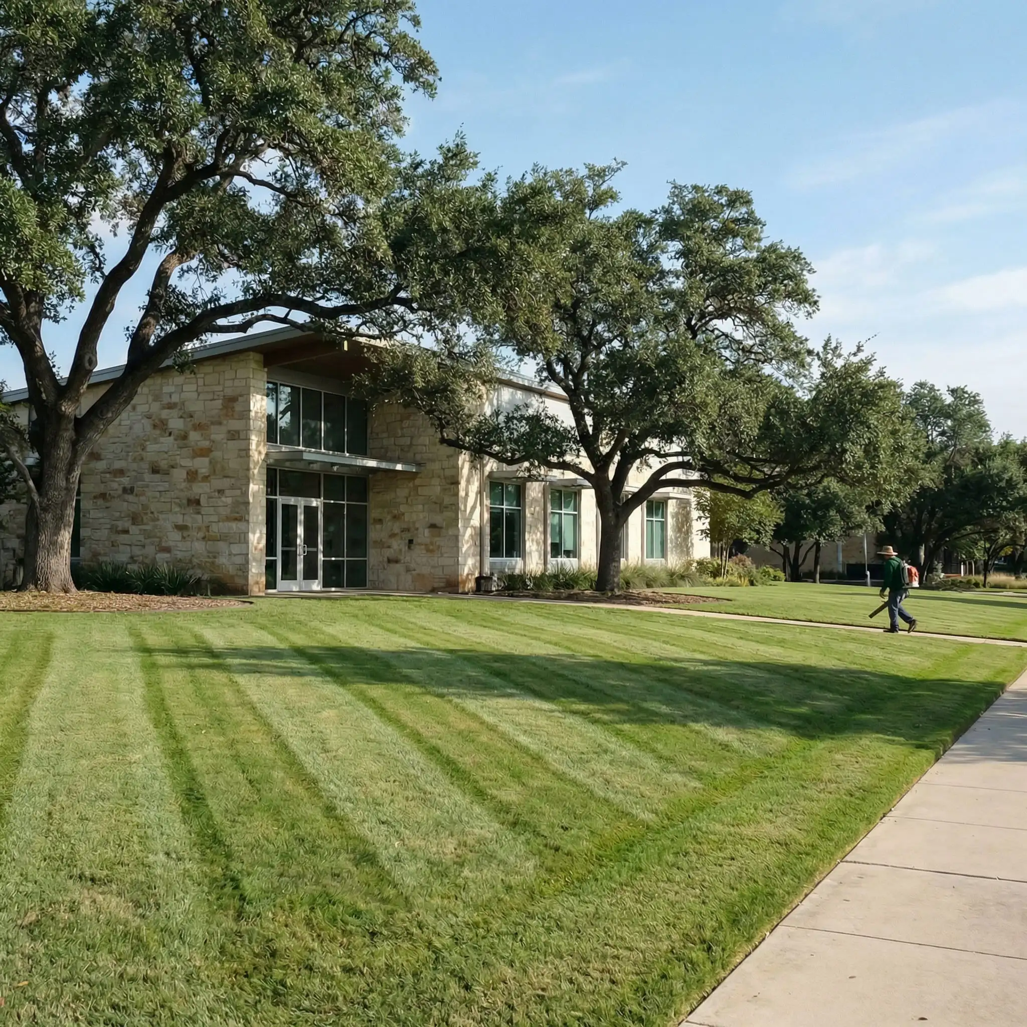 seasonal lawn care Austin photo