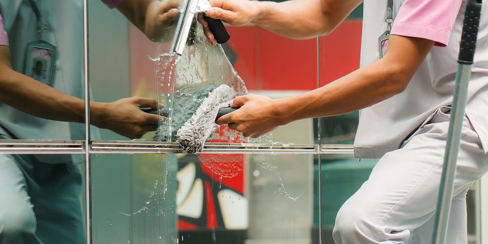 office window cleaning Houston photo